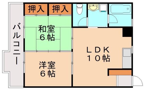 神原ハイツの物件間取画像